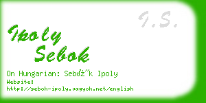 ipoly sebok business card